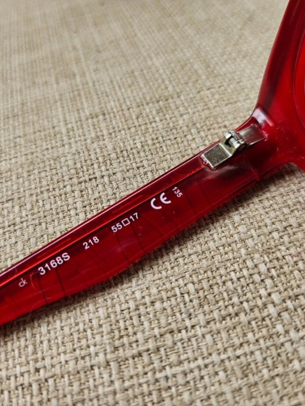 Calvin Klein Women Glasse Frame Red Tone Eyewear CK3168S Eyeglasses Frame only - Picture 9 of 12
